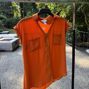 Carm Marc Valvo - Orange Blouse